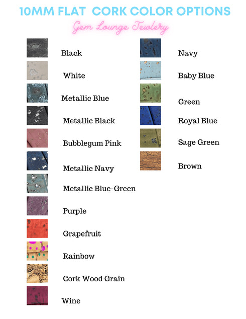 Circle Flower Charm Cork Magnetic Bracelet