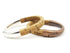 Tan Cork Silver Cuff Bracelet