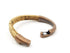 Tan Cork Copper Cuff Bracelet