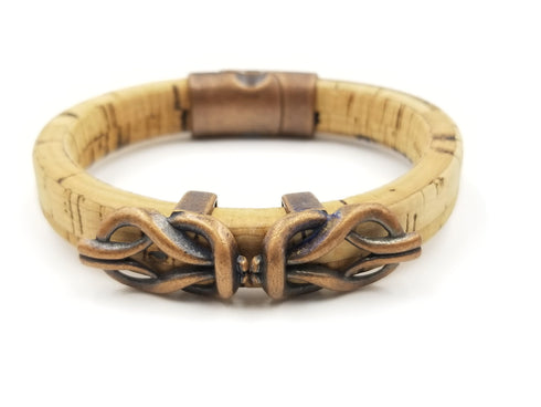 Cork Copper Celtic Bracelet