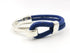 Royal Blue Cork Side Hook  Bracelet