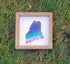 Mini Maine Aurora Wood Framed Sign-Brown