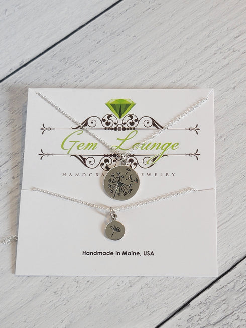 Dandelion Sterling Silver Necklace