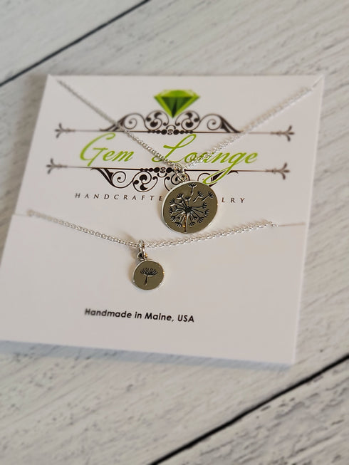 Dandelion Sterling Silver Necklace