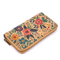 Bright Blue Floral Cork Women's Zipper Wallet