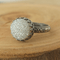 White Druzy Ring