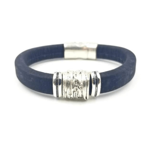 Black Cork Bead Bracelet