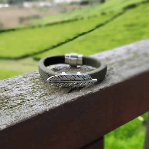 Cork Feather Bracelet