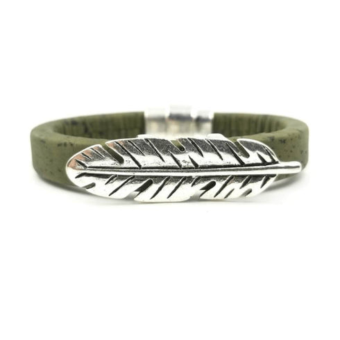 Cork Feather Bracelet
