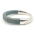 Blue Cork Silver Cuff Bracelet