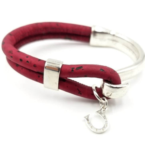 Horseshoe Cork Bracelet