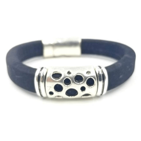 Black Cork Hole Bracelet