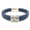 Navy Striped Cork Bracelet
