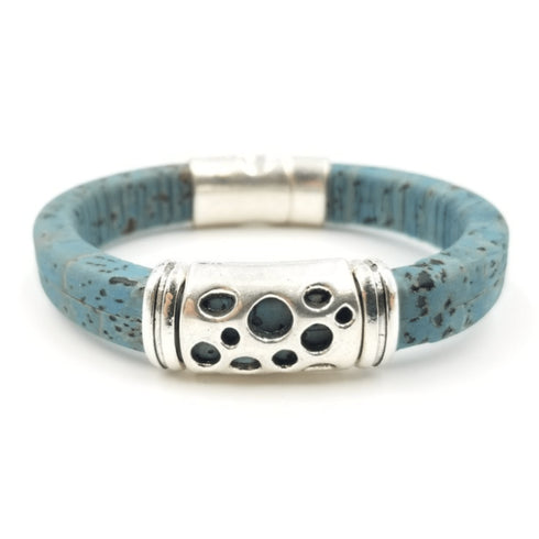 Blue Cork Hole Bracelet