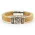 Tan Cork Leaf Bracelet