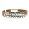 Feather Cork Charm Magnetic Bracelet