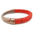 Red Cork Cuff Bracelet