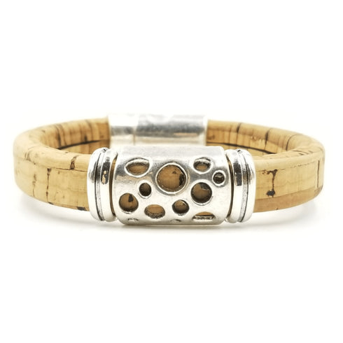 Tan Cork Hole Bracelet