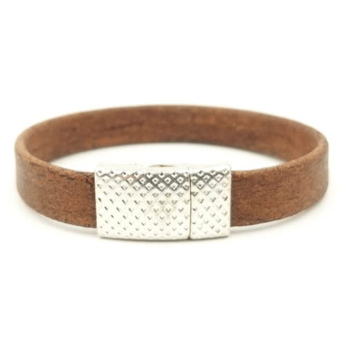 Brown Magnetic Cork Bracelet