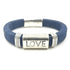Navy Cork Love Bead Bracelet