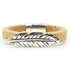 Tan Cork Feather Bracelet