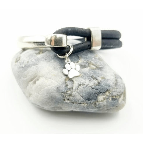 Paw Print Cork Bracelet