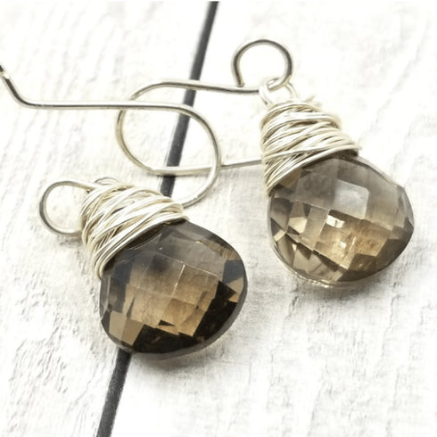 Smoky Quartz Earrings