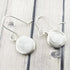 White Druzy Earrings