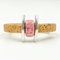 Tan Cork Pink Porcelain Bracelet