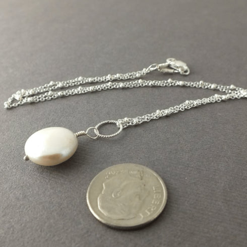 Coin Pearl Necklace