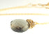 Gold Smoky Quartz Necklace