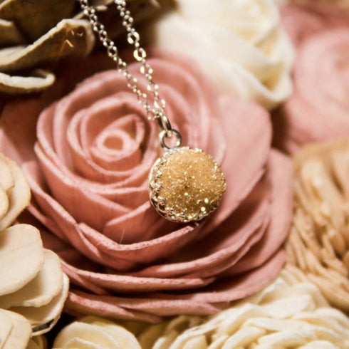 Champagne Druzy Necklace