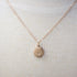 Rose Gold Druzy Necklace