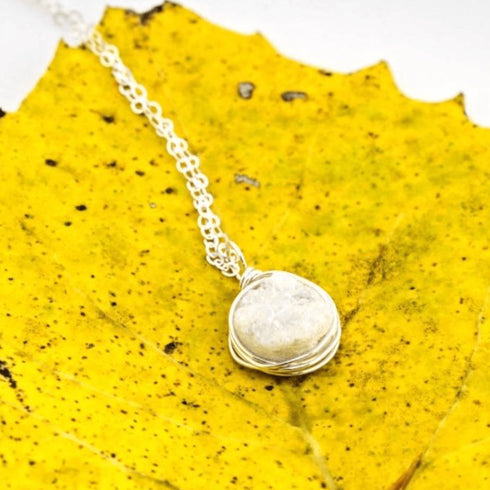 Wrapped Druzy Necklace