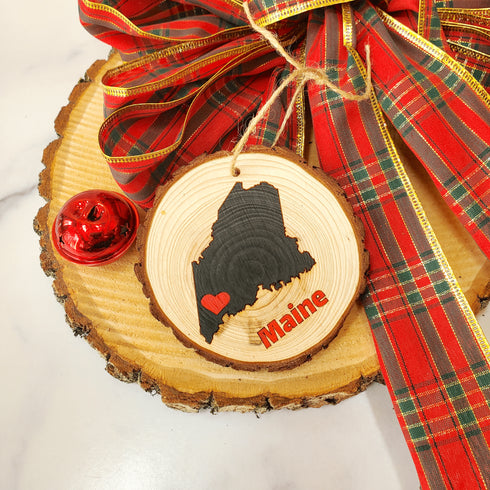 Maine Wood Ornament