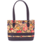 Black Floral Cork Tote Bag