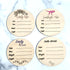 Personalized Flower Baby Newborn Announcement Circle Sign