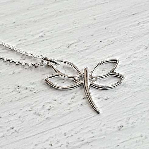 Dragonfly Pendant .925 Necklace