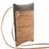 Silver Tone & Tan Cork Messenger Bag
