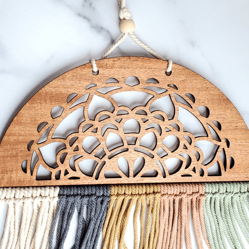 Half Circle Ombre Mahogany Macrame Take Home Kit