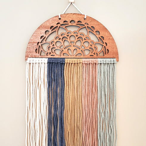 Half Circle Ombre Mahogany Macrame Take Home Kit