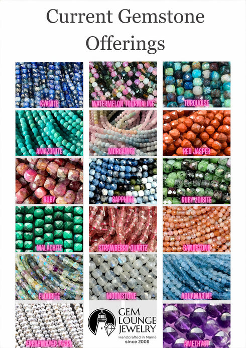 Custom Gemstone Wrapped Chain by the Foot