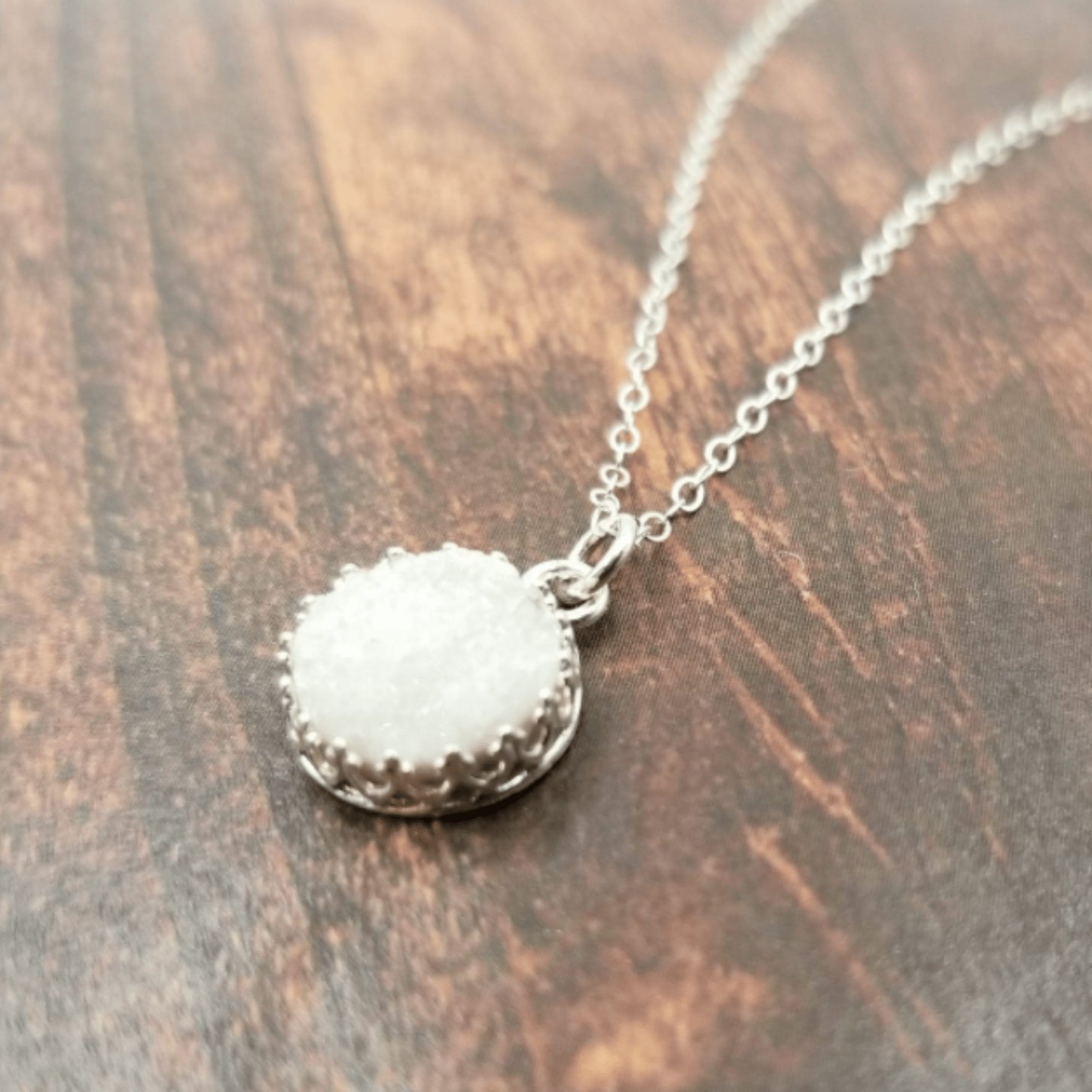 Druzy Quartz Jewelry Handmade in Maine – Gem Lounge Jewelry Windham