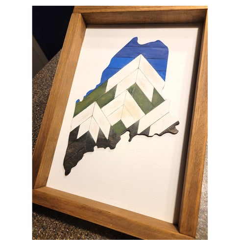 Maine Mountain Sign DIY Kit, Everything Included to Finish!