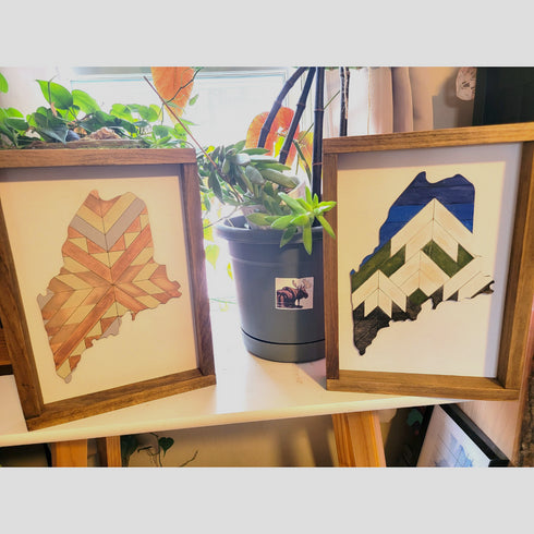 Maine Mountain Sign DIY Kit, Everything Included to Finish!