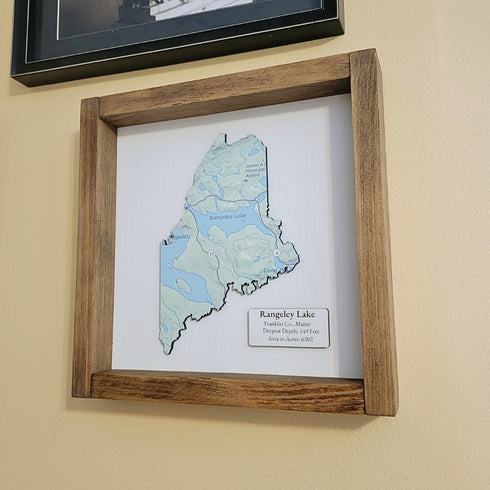 Maine Map Sign, Custom State Map Sign, Custom Map Sign