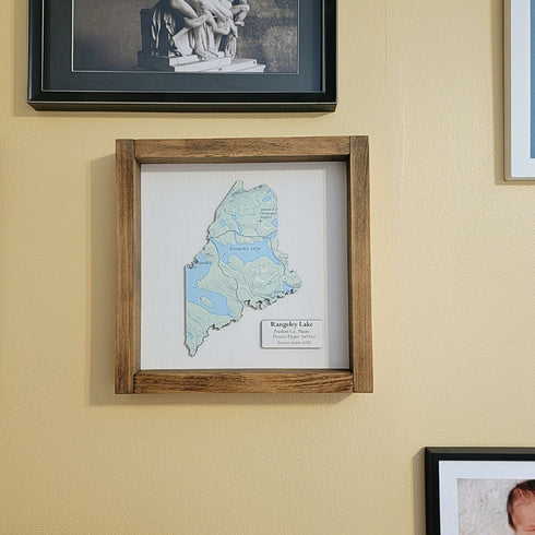 Maine Map Sign, Custom State Map Sign, Custom Map Sign
