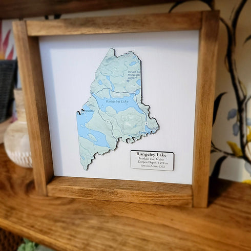 Maine Map Sign, Custom State Map Sign, Custom Map Sign