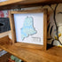 Maine Map Sign, Custom State Map Sign, Custom Map Sign