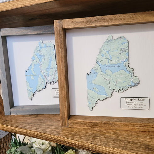 Maine Map Sign, Custom State Map Sign, Custom Map Sign